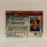 #67 Brett Hull St Louis Blues 1991-92 Topps Stadium Club Hockey Card JV