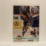 #133 Craig MacTavish Edmonton Oilers 1991-92 Topps Stadium Club Hockey Card JV