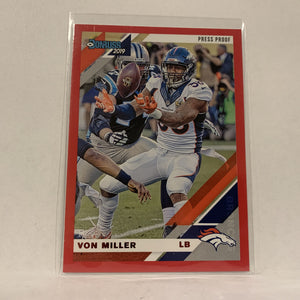 #84 Von Miller Denver Broncos Variant Press Proof 2019 Donruss Football Card AR