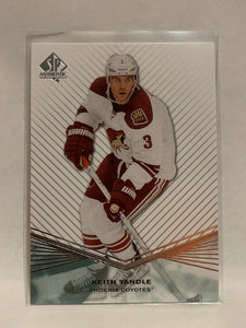 #32 Keith Yandle Phoenix Coyotes 2011-12 SP Authentic Hockey Card  NHL