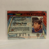 #120 Kelly Hrudey Los Angeles Kings 1991-92 Topps Stadium Club Hockey Card JV