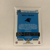 #305 Will Grier Carolina Panthers Rated Rookie 2019 Donruss Football Card AS