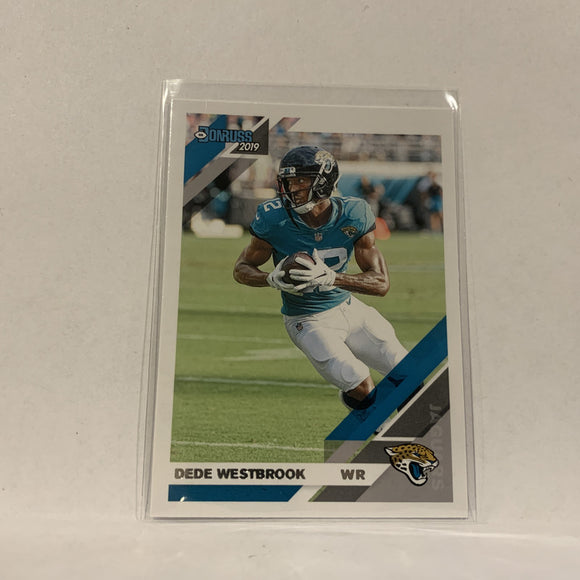 #123 Dede Westbrook Jacksonville Jaguars  2019 Donruss Football Card AT