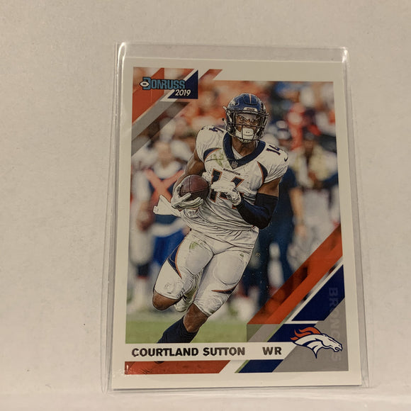 #86 Courtland Sutton Denver Broncos  2019 Donruss Football Card AT