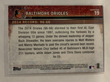 #19 Team Card Baltimore Orioles 2015 Topps Series One Baseball Card