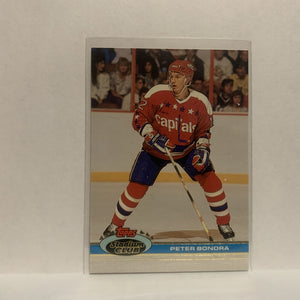 #37 Peter Bondra Washington Capitals 1991-92 Topps Stadium Club Hockey Card JX