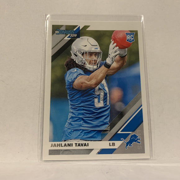 #270 Jahlani Tavai Detroit Lions Rookie 2019 Donruss Football Card AT