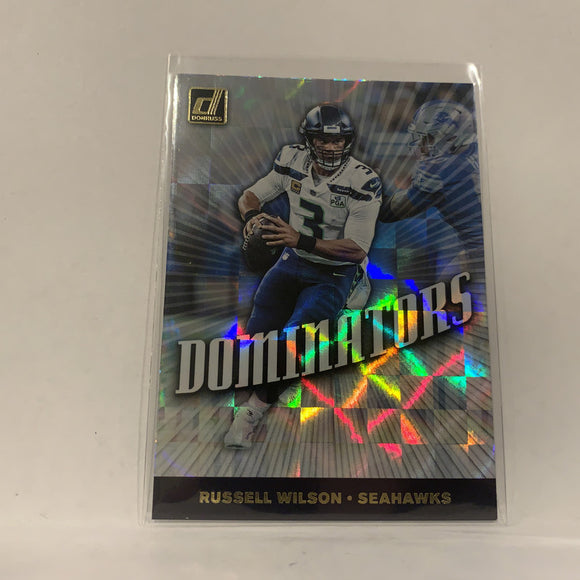 #DOM-33 Russell Wilson Seattle Seahawks  2019 Donruss Football Card AT