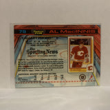 #79 Al Macinnis Calgary Flames 1991-92 Topps Stadium Club Hockey Card JX