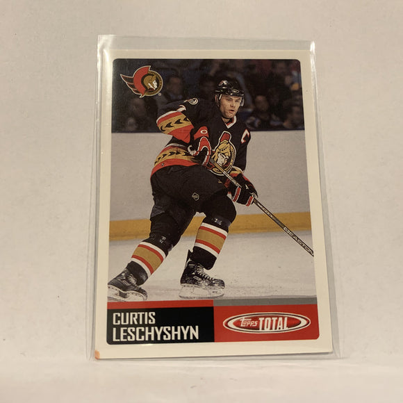 #30 Curtis Leschyshyn Ottawa Senators  2003-04 Topps Total Hockey Card AT