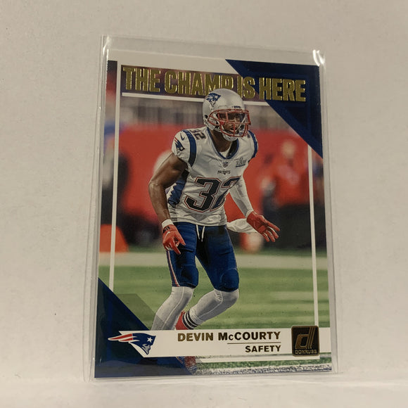 #CH-16 Devin McCourty New England Patriots  2019 Donruss Football Card AU