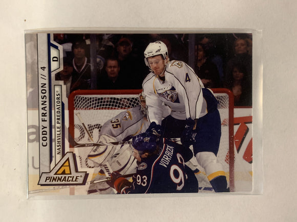 #90 Cody Franson Nashville Predators 2011-12 Pinnacle Hockey Card  NHL