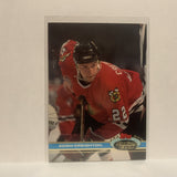 #89 Adam Creighton Chicago Blackhawks 1991-92 Topps Stadium Club Hockey Card JY