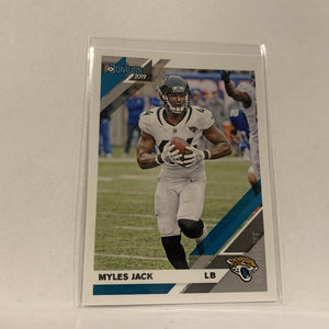 #124 Myles Jack Jacksonville Jaguars  2019 Donruss Football Card AU