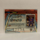 #12 Mario Marois St Louis Blues 1991-92 Topps Stadium Club Hockey Card JY