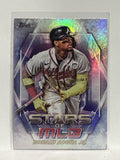 #SMLB-3 Ronald Acuna Jr Stars of MLB Atlanta Braves 2023 Topps Series One Baseball Card