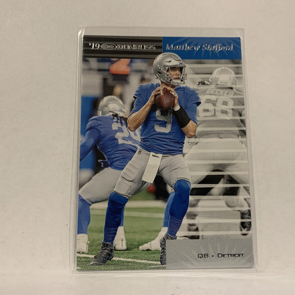 #RE-34 Matthew Stafford Detroit Lions  2019 Donruss Football Card AV