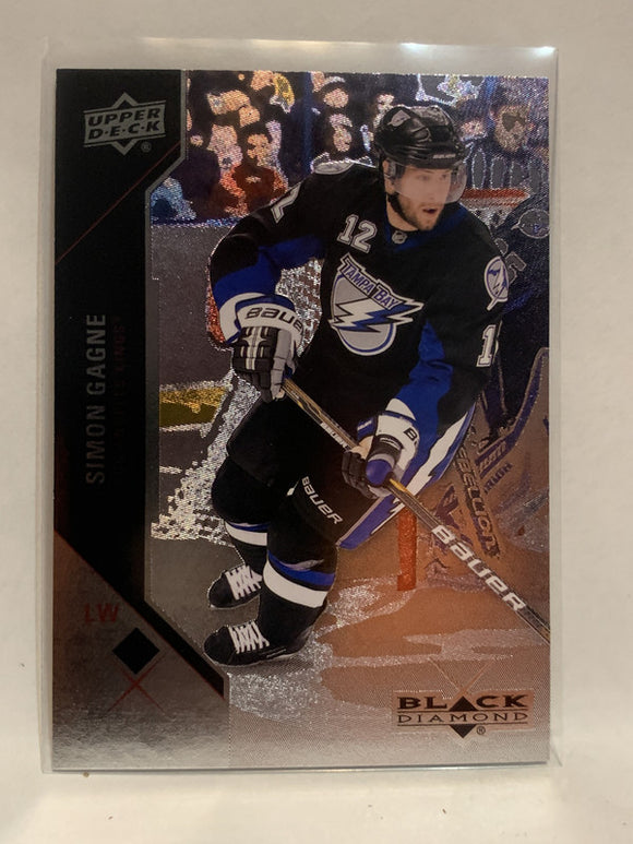 #86 Simon Gagne Tampa Bay Lightning 2011-12 Black Diamond  Hockey Card  NHL