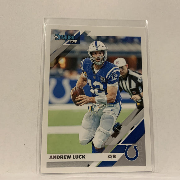 #114 Andrew Luck Indianapolis Colts  2019 Donruss Football Card AV