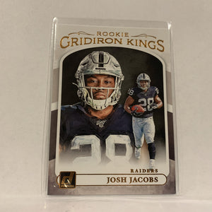 #RGK-8 Josh Jacobs Oakland Raiders  2019 Donruss Football Card AV