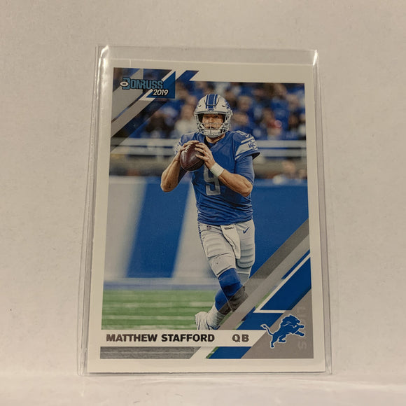 #90 Matthew Stafford Detroit Lions  2019 Donruss Football Card AV