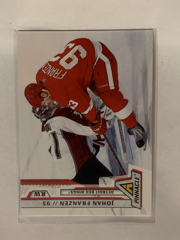 #129 Johan Franzen Detroit Red Wings 2011-12 Pinnacle Hockey Card  NHL