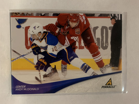 #92 Andy Mcdonald St Louis Blues 2011-12 Pinnacle Hockey Card  NHL