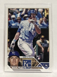 #182 Nick Pratto Rookie Kansas City Royals 2023 Topps Series One Baseball Card