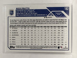 #182 Nick Pratto Rookie Kansas City Royals 2023 Topps Series One Baseball Card