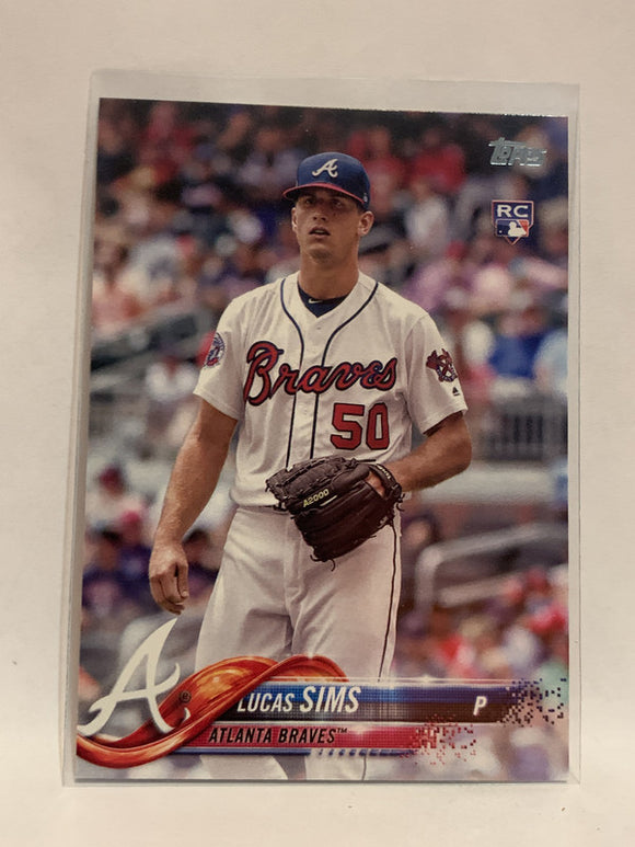 #278 Lucas Sims Rookie Atlanta Braves 2018 Topps Series One  Baseball Card MLB