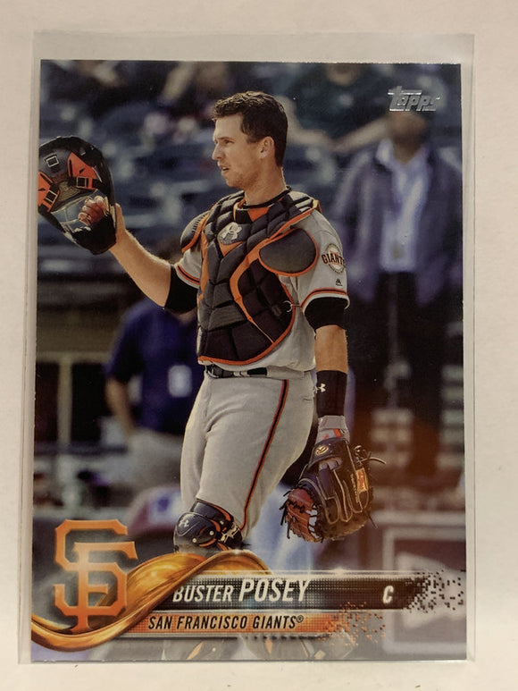 #250 Buster Posey San Francisco Giants 2018 Topps Series One  Baseball Card MLB