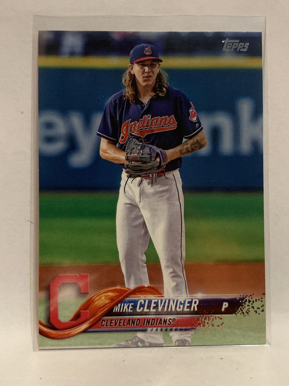 #237 Mike Clevinger Cleveland Indians 2018 Topps Series One  Baseball Card MLB