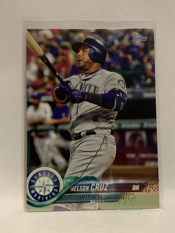 #220 Nelson Cruz Seattle Mariners 2018 Topps Series One  Baseball Card MLB