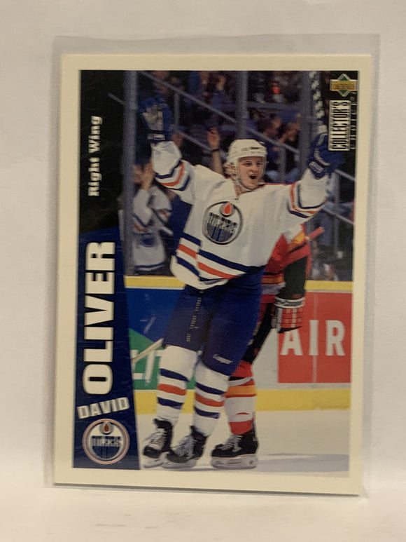 #96 David Oliver Edmonton Oilers 1996-97 Upper Deck Collector's Choice Hockey Card