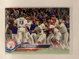 #229 Texas Rangers Team Card 2018 Topps Series One  Baseball Card MLB