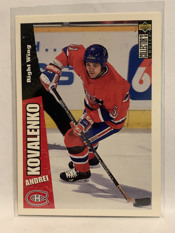 #137 Andrei Kovalenko Montreal Canadiens 1996-97 Upper Deck Collector's Choice Hockey Card