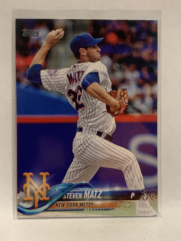 #221 Steven Matz New York Mets 2018 Topps Series One  Baseball Card MLB