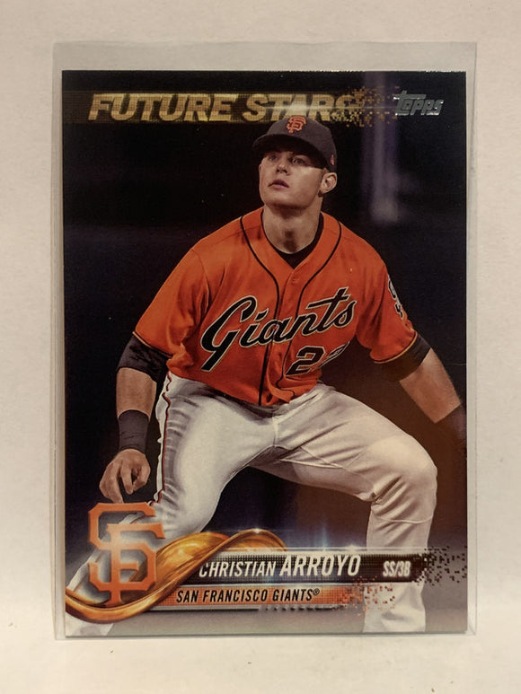 #249 Christian Arroyo Future Stars San Francisco Giants 2018 Topps Series One  Baseball Card MLB