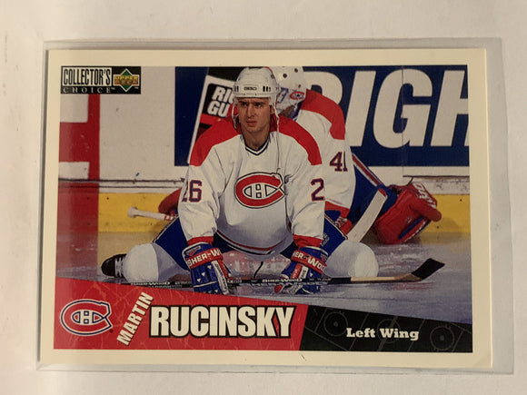 #143 Martin Rucinsky Montreal Canadiens 1996-97 Upper Deck Collector's Choice Hockey Card