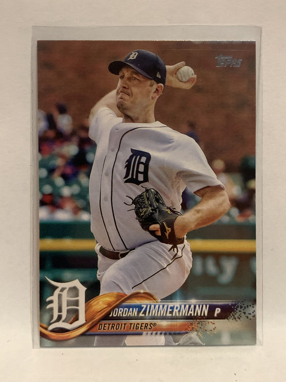 #279 Jordan Zimmermann Detroit Tigers 2018 Topps Series One  Baseball Card MLB