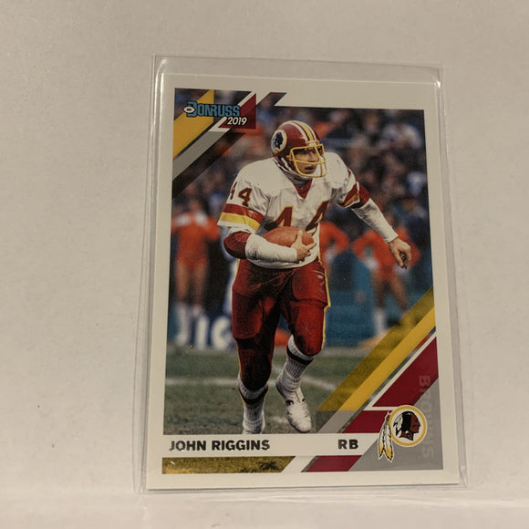 #184 John Riggins Washington Red Skins  2019 Donruss Football Card AX