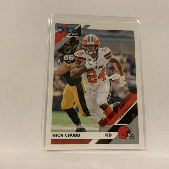 #66 Nick Chubb Cleveland Browns  2019 Donruss Football Card AX