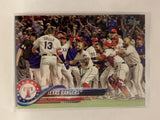 #229 Texas Rangers Team Card 2018 Topps Series One  Baseball Card MLB