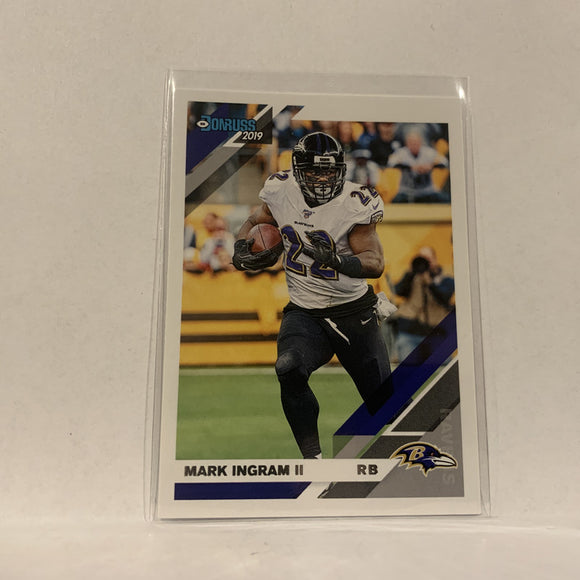 #172 Mark Ingram II Baltimore Ravens  2019 Donruss Football Card AX