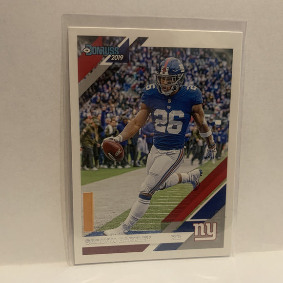 #179 Saquon Barkley  New York Giants 2019 Donruss Football Card HB