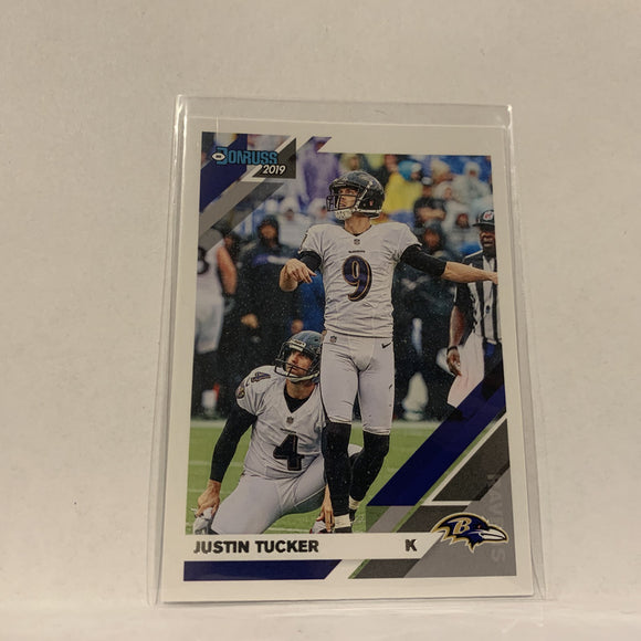 #29 Justin Tucker Baltimore Ravens  2019 Donruss Football Card AX