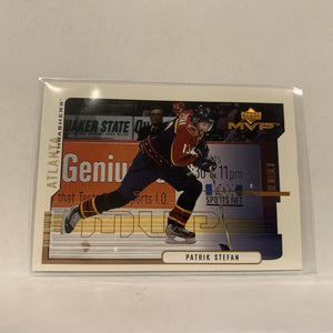 #13 Patrik Stefan Atlanta Thrashers  2000-01 UD MVP Hockey Card AX