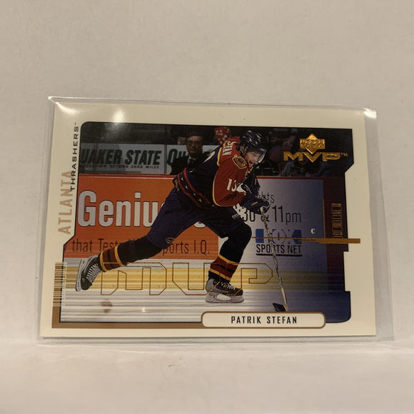 #13 Patrik Stefan Atlanta Thrashers  2000-01 UD MVP Hockey Card AX