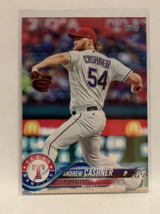 #208 Andrew Cashner 110/2018 Gold Texas Rangers 2018 Topps Series One  Baseball Card MLB