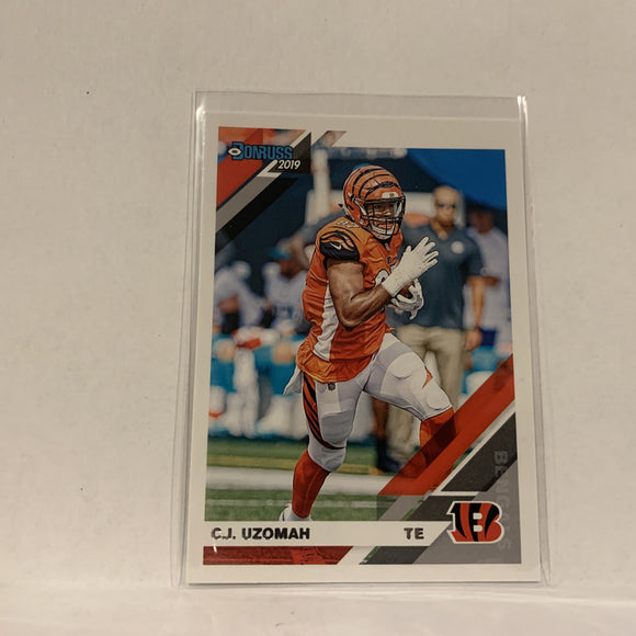 #63 C.J. Uzomah Cincinnati Bengals  2019 Donruss Football Card AY